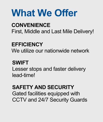 Entrego - Freight Forwarding - What We Offer